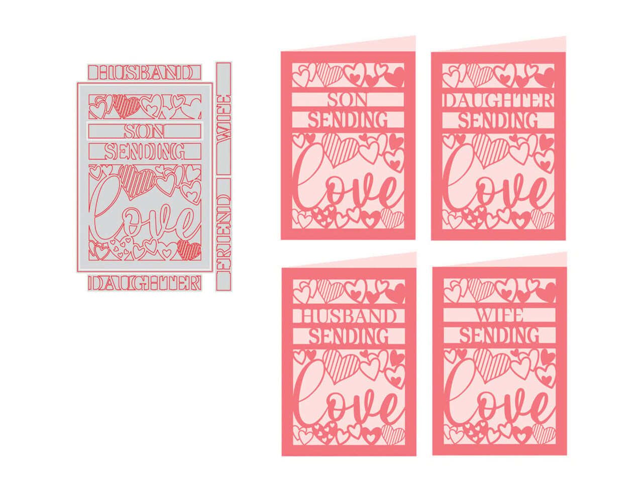 Crafter's Companion Sending Love Dies (CC-MD-CAD-SELO) Crafter's Companion Sending Love Dies (CC-MD-CAD-SELO)