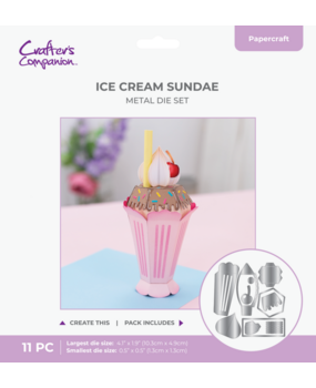 Crafter's Companion Ice Cream Sundae 3D Dies (CC-MD-ICESUN)