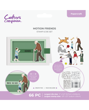 Crafter's Companion Motion Friends Stamp & Dies (CC-STD-MOFR) Crafter's Companion Motion Friends Stamp & Dies (CC-STD-MOFR)