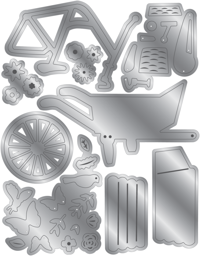 Crafter's Companion Summer Garden Dies Cart & Bicycle (NG-SUG-MD-FCBIC) Crafter's Companion Summer Garden Dies Cart & Bicycle (NG-SUG-MD-FCBIC)