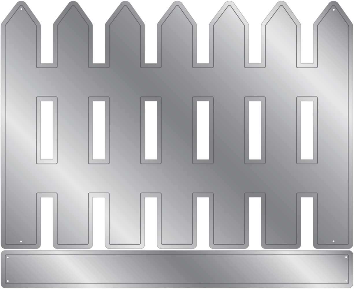 Crafter's Companion Summer Garden Dies & Stencil Picket Fence (NG-SUG-MD-STEN-PF)
