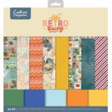 Crafter's Companion Retro Vacay 12x12 Inch Paper Pad (CC-RV-PAD12)