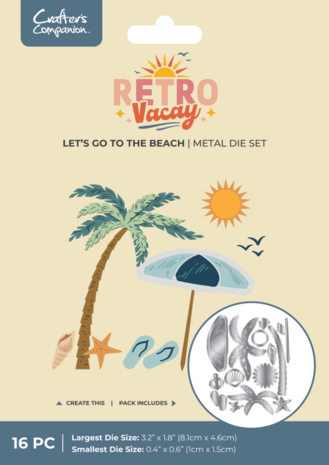 Crafter's Companion Retro Vacay Dies Let's go to the Beach (CC-RV-MD-LGBE) Crafter's Companion Retro Vacay Dies Let's go to the Beach (CC-RV-MD-LGBE)