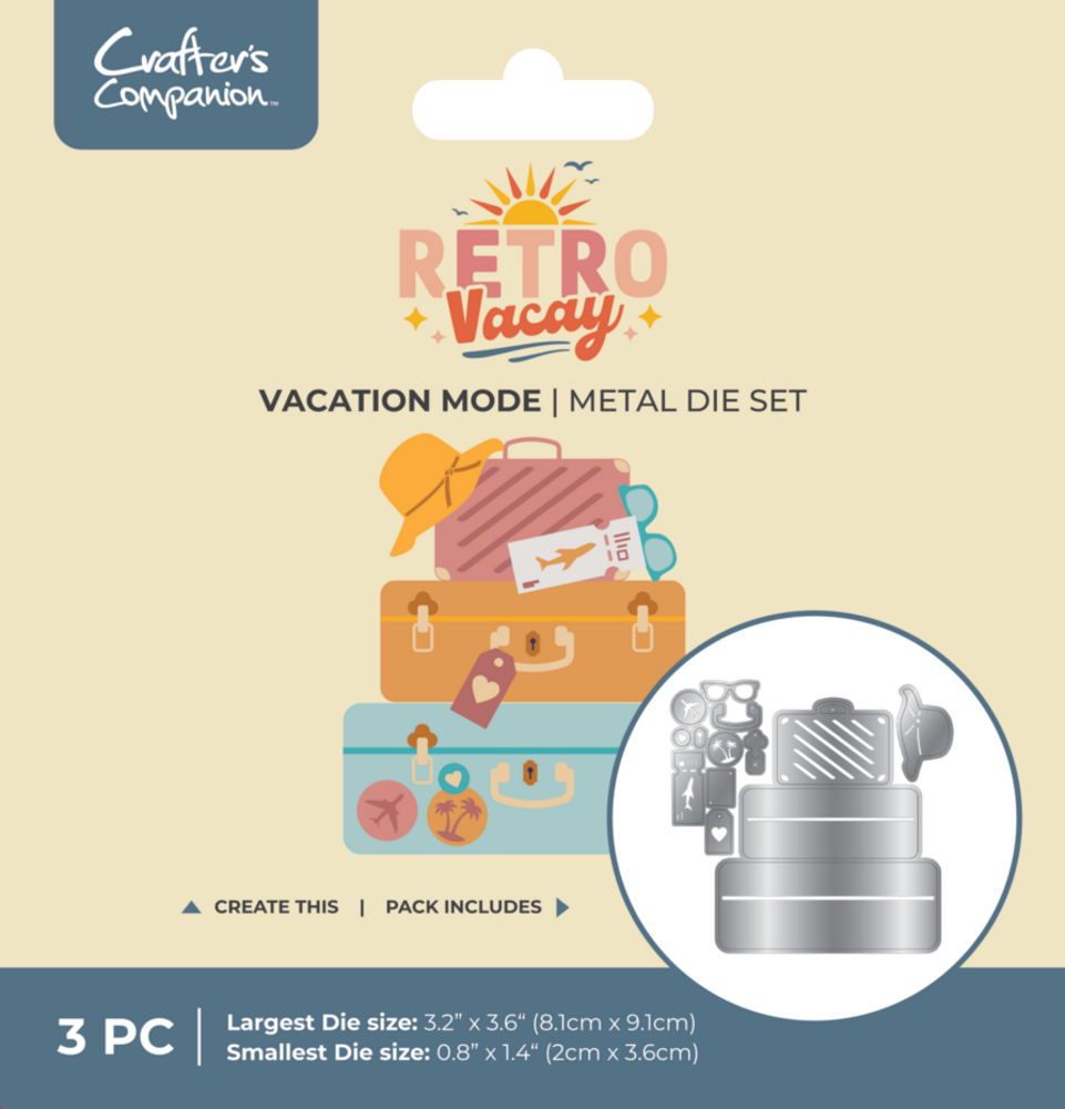 Crafter's Companion Retro Vacay Dies Vacation Mode (CC-RV-MD-VAMO) Crafter's Companion Retro Vacay Dies Vacation Mode (CC-RV-MD-VAMO)