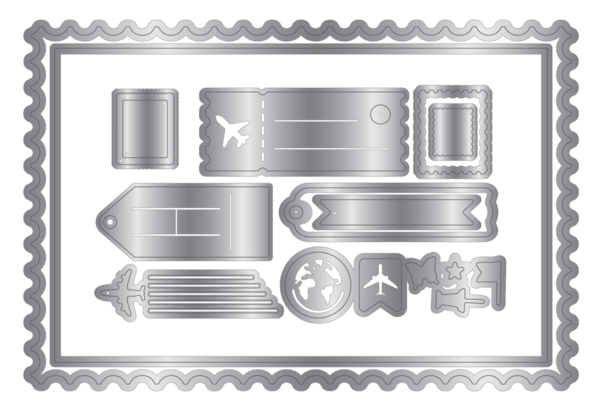Crafter's Companion Retro Vacay Stamp, Die & Stencil Set Special Delivery (CC-RV-STD-STEN-SPDE) Crafter's Companion Retro Vacay Stamp, Die & Stencil Set Special Delivery (CC-RV-STD-STEN-SPDE)