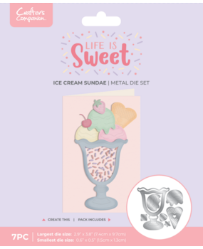 Crafter's Companion Life is Sweet Dies Ice Cream Sundae (CC-LS-MD-ICSU) Crafter's Companion Life is Sweet Dies Ice Cream Sundae (CC-LS-MD-ICSU)