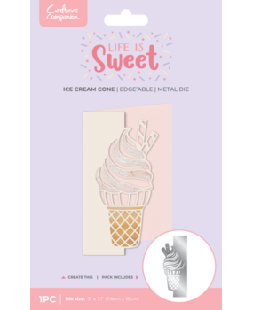 Crafter's Companion Life is Sweet Dies Ice Cream Cone (CC-LS-MD-EDG-ICCO) Crafter's Companion Life is Sweet Dies Ice Cream Cone (CC-LS-MD-EDG-ICCO)