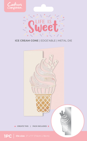 Crafter's Companion Life is Sweet Dies Ice Cream Cone (CC-LS-MD-EDG-ICCO) Crafter's Companion Life is Sweet Dies Ice Cream Cone (CC-LS-MD-EDG-ICCO)