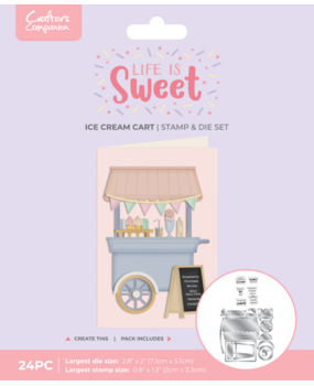 Crafter's Companion Life is Sweet Stamp & Dies Ice Cream Cart (CC-LS-STD-ICRC) Crafter's Companion Life is Sweet Stamp & Dies Ice Cream Cart (CC-LS-STD-ICRC)