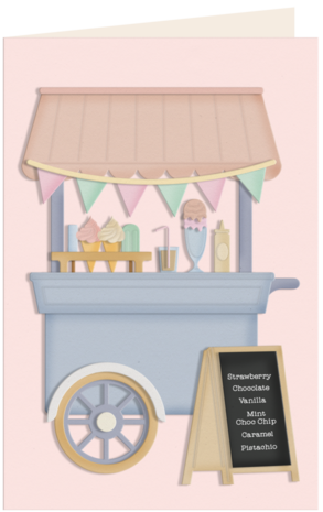 Crafter's Companion Life is Sweet Stamp & Dies Ice Cream Cart (CC-LS-STD-ICRC) Crafter's Companion Life is Sweet Stamp & Dies Ice Cream Cart (CC-LS-STD-ICRC)