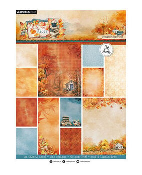 Studio Light Autumn Story A4 Background Paper Pad (SL-AS-DPP500) Studio Light Autumn Story A4 Background Paper Pad (SL-AS-DPP500)