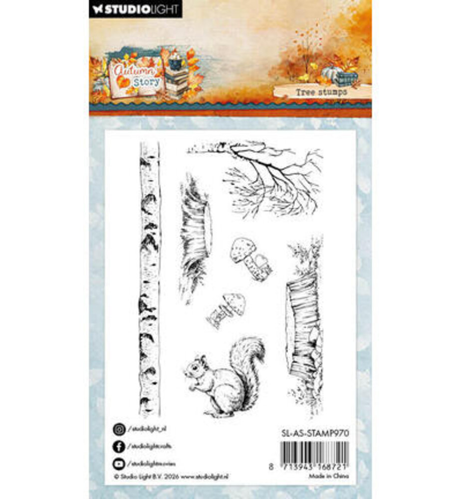 Studio Light Autumn Story Clear Stamp Tree Stumps (SL-AS-STAMP970) Studio Light Autumn Story Clear Stamp Tree Stumps (SL-AS-STAMP970)