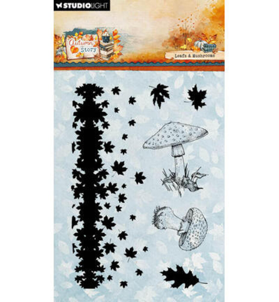 Studio Light Autumn Story Clear Stamp Leaves and Mushrooms (SL-AS-STAMP971) Studio Light Autumn Story Clear Stamp Leaves and Mushrooms (SL-AS-STAMP971)