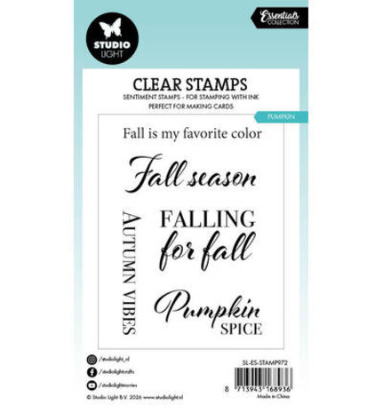 Studio Light Essentials Clear Stamps Pumpkin (SL-ES-STAMP972) Studio Light Essentials Clear Stamps Pumpkin (SL-ES-STAMP972)