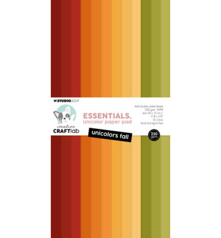 Creative Craftlab PRE-ORDER Essentials Fall Slimline Unicolor Paper Pad (CCL-ES-UPP506)