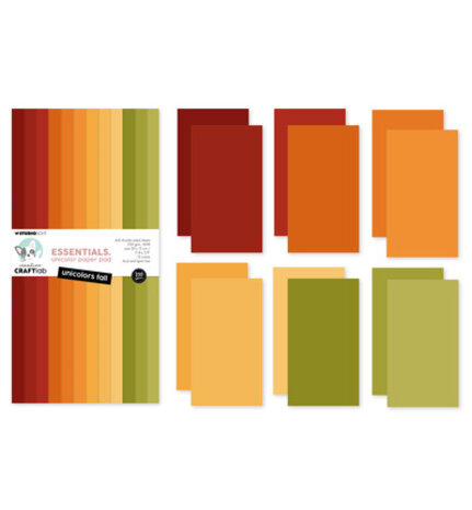 Creative Craftlab PRE-ORDER Essentials Fall Slimline Unicolor Paper Pad (CCL-ES-UPP506)