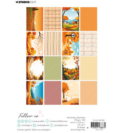 Creative Craftlab PRE-ORDER Essentials Golden Fall A5 Paper Pad (CCL-ES-DPP508)