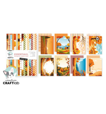 Creative Craftlab PRE-ORDER Essentials Golden Fall A5 Paper Pad (CCL-ES-DPP508)