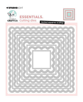 Creative Craftlab PRE-ORDER Essentials Dies Nested Squares Scallop (CCL-ES-CD1126)