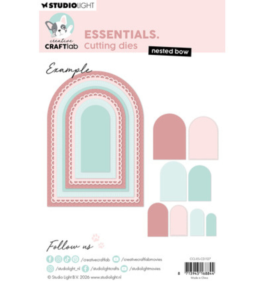 Creative Craftlab PRE-ORDER Essentials Dies Nested Bow (CCL-ES-CD1127)