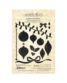 Graphic 45 PRE-ORDER Holiday Hanging Die Set (4503313)