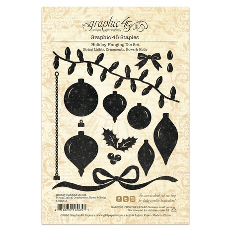 Graphic 45 PRE-ORDER Holiday Hanging Die Set (4503313)