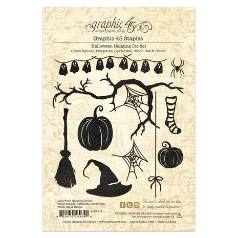 Graphic 45 PRE-ORDER Halloween Hanging Die Set (4503314)