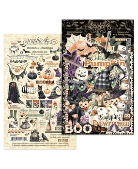 Graphic 45 PRE-ORDER BOOtiful Greetings Ephemera Set (4503304)