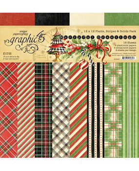 Graphic 45 PRE-ORDER Merry-ful Greetings 12x12 Inch Plaids & Stripes Pack (4503283) Graphic 45 PRE-ORDER Merry-ful Greetings 12x12 Inch Plaids & Stripes Pack (4503283)