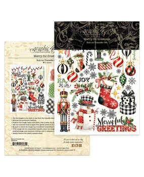 Graphic 45 PRE-ORDER Merry-ful Greetings Rub-on Transfers (4503279) Graphic 45 PRE-ORDER Merry-ful Greetings Rub-on Transfers (4503279)