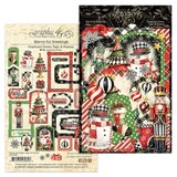 Graphic 45 PRE-ORDER Merry-ful Greetings Chipboard Pieces, Tags & Frames (4503280)