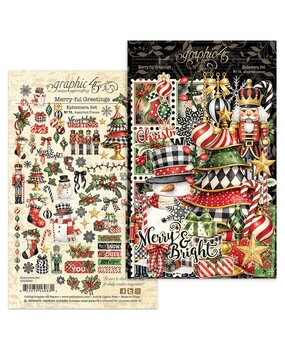 Graphic 45 PRE-ORDER Merry-ful Greetings Ephemera Set (4503281) Graphic 45 PRE-ORDER Merry-ful Greetings Ephemera Set (4503281)