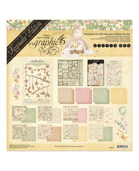 Graphic 45 PRE-ORDER Little One 12x12 Inch Keepsake Kit with Exclusive Metal Die-Set (4503319)