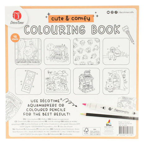 DécoTime Cute & Comfy Coloring Happy Garden (3214289) DécoTime Cute & Comfy Coloring Happy Garden (3214289)