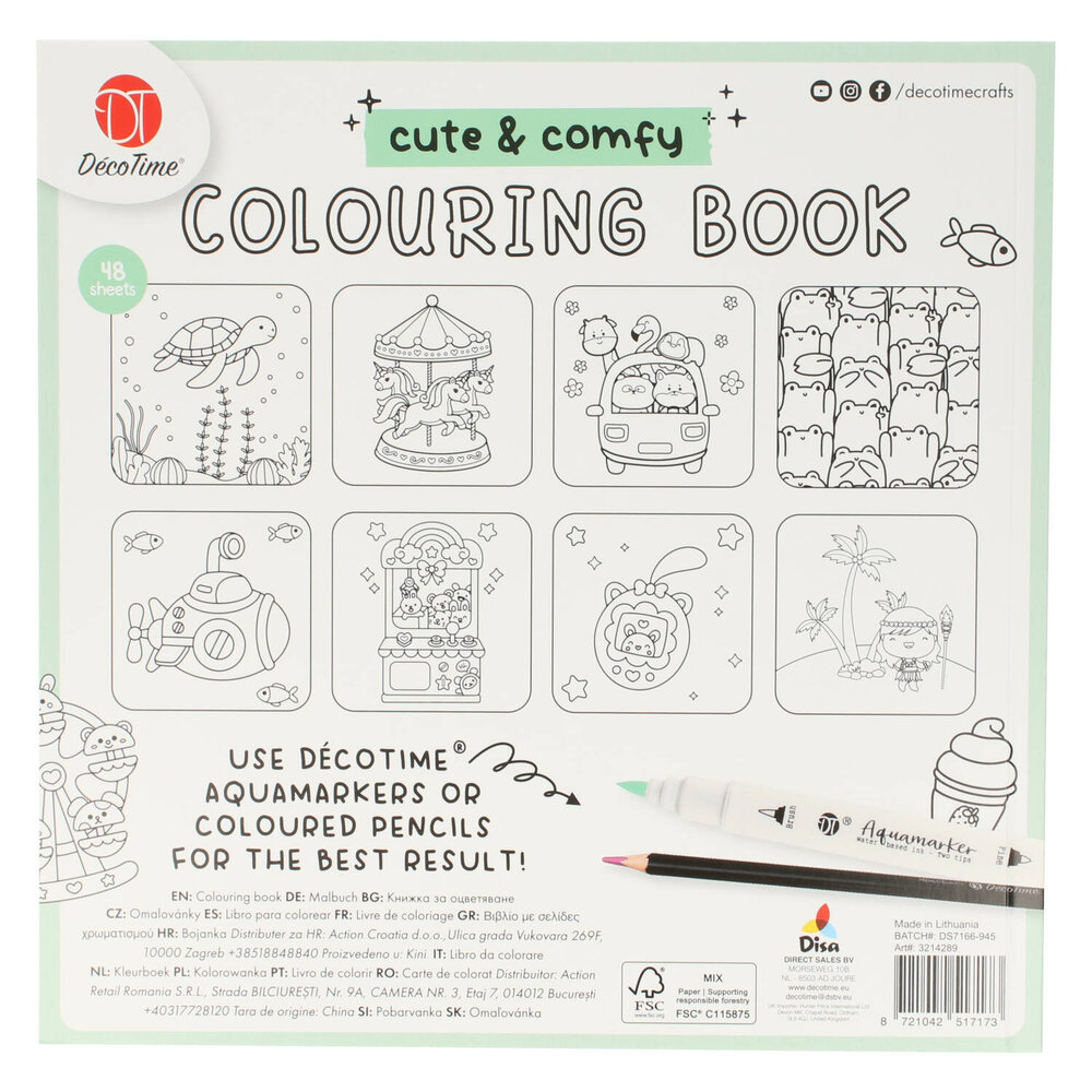 DécoTime Cute & Comfy Coloring Birthday Cake (3214289) DécoTime Cute & Comfy Coloring Birthday Cake (3214289)
