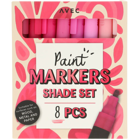 AVEC Pink Paint Markers Shade Set (3222010) AVEC Pink Paint Markers Shade Set (3222010)