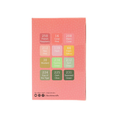 DécoTime 12 Alcohol Markers French Raspberry (3005439) DécoTime 12 Alcohol Markers French Raspberry (3005439)