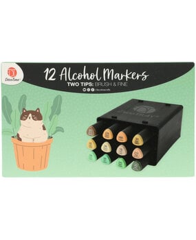 DécoTime 12 Alcohol Markers Warm Green (3005439) DécoTime 12 Alcohol Markers Warm Green (3005439)