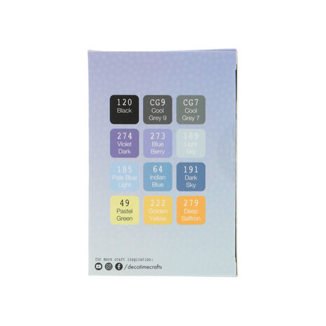 DécoTime Secret Garden WAVE Alcohol Markers (3005439)