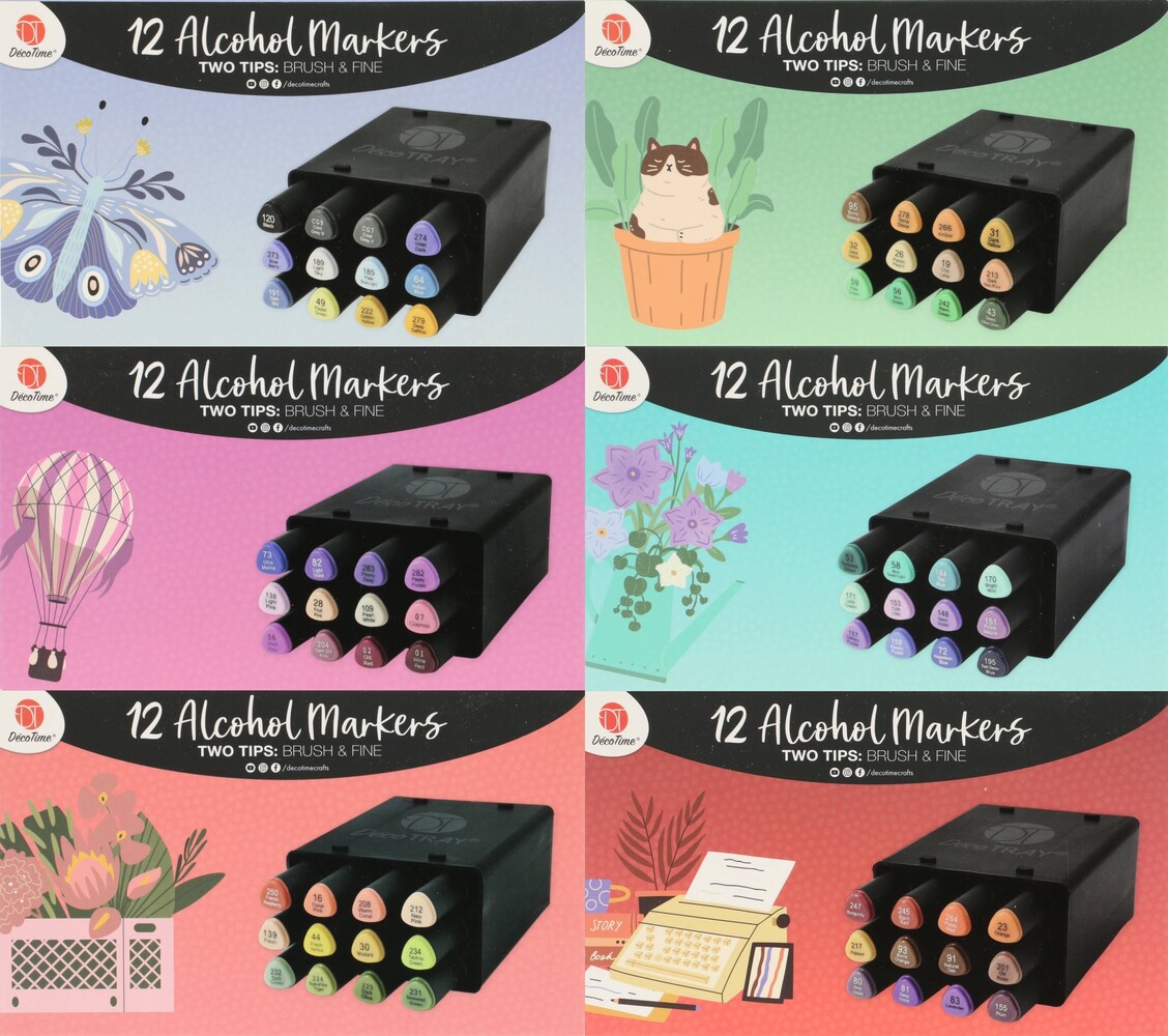 DécoTime Secret Garden WAVE Alcohol Markers (3005439)