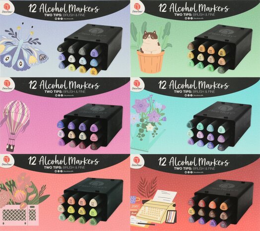 DécoTime Secret Garden WAVE Alcohol Markers (3005439)