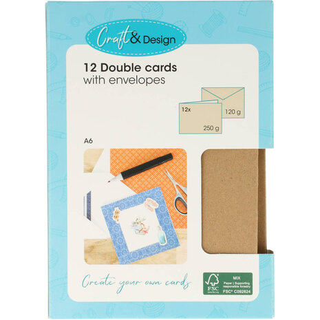 Craft & Design Cards & Envelopes A6 Kraft (3207167) Craft & Design Cards & Envelopes A6 Kraft (3207167)