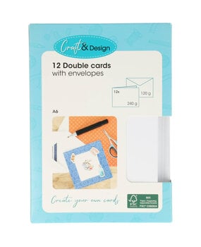 Craft & Design Cards & Envelopes A6 Snow White (3207167) Craft & Design Cards & Envelopes A6 Snow White (3207167)