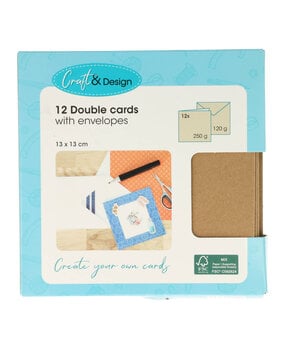 Craft & Design Cards & Envelopes 13x13cm Kraft (3207167) Craft & Design Cards & Envelopes 13x13cm Kraft (3207167)