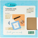 Craft & Design Cards & Envelopes 15x15cm Kraft (3207167)