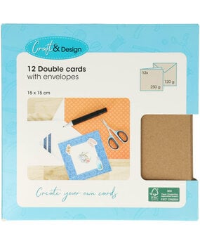 Craft & Design Cards & Envelopes 15x15cm Kraft (3207167) Craft & Design Cards & Envelopes 15x15cm Kraft (3207167)