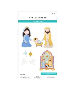 Spellbinders PRE-ORDER Bibi's Little Blessings Nativity Blessings Dies (S5-765) Spellbinders PRE-ORDER Bibi's Little Blessings Nativity Blessings Dies (S5-765)