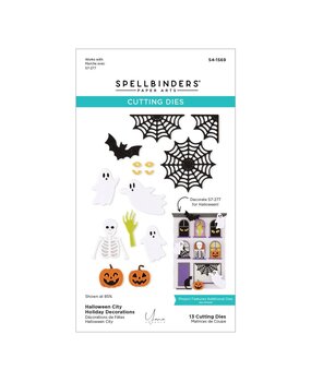 Spellbinders PRE-ORDER Halloween City Holiday Decorations Dies (S4-1569) Spellbinders PRE-ORDER Halloween City Holiday Decorations Dies (S4-1569)