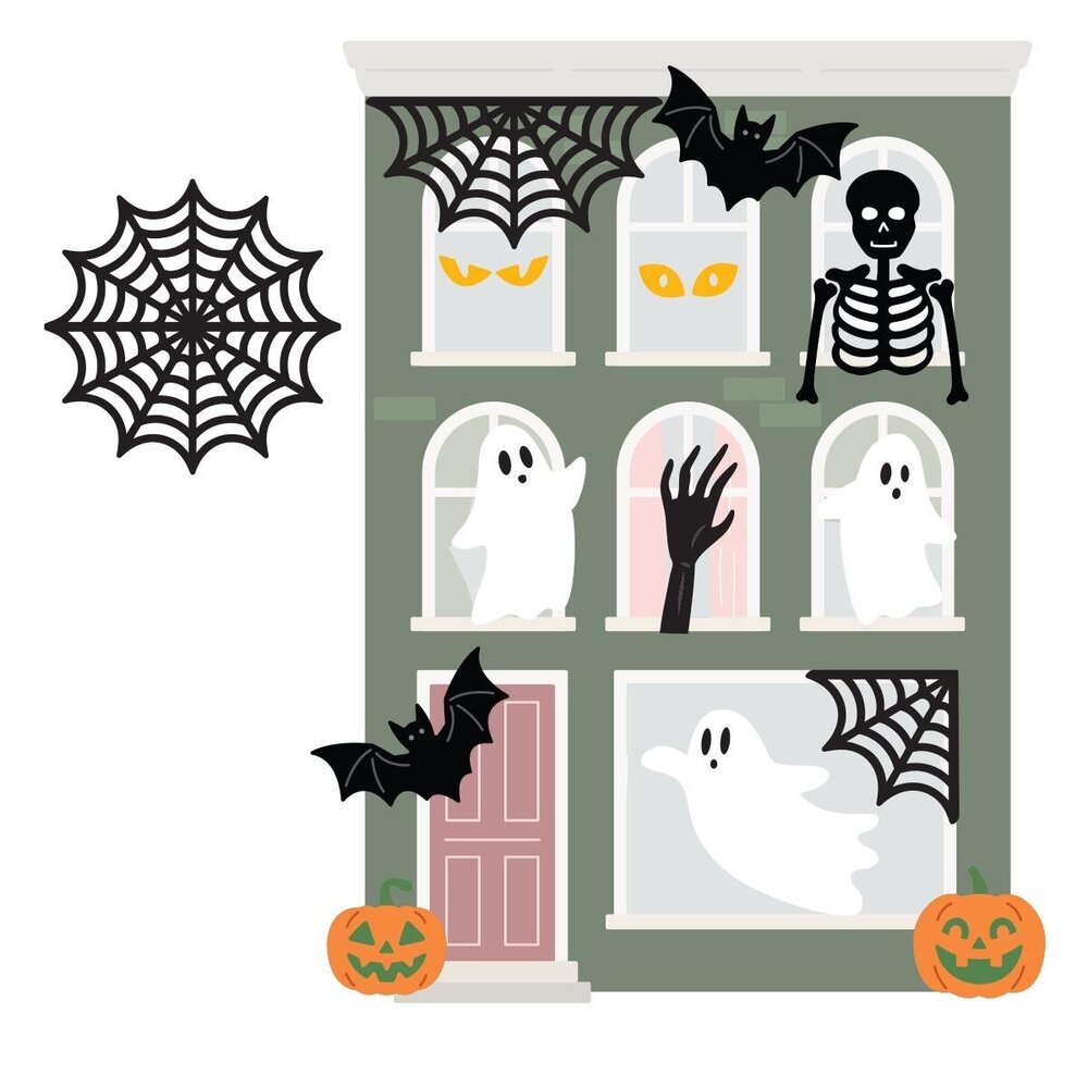 Spellbinders PRE-ORDER Halloween City Holiday Decorations Dies (S4-1569) Spellbinders PRE-ORDER Halloween City Holiday Decorations Dies (S4-1569)