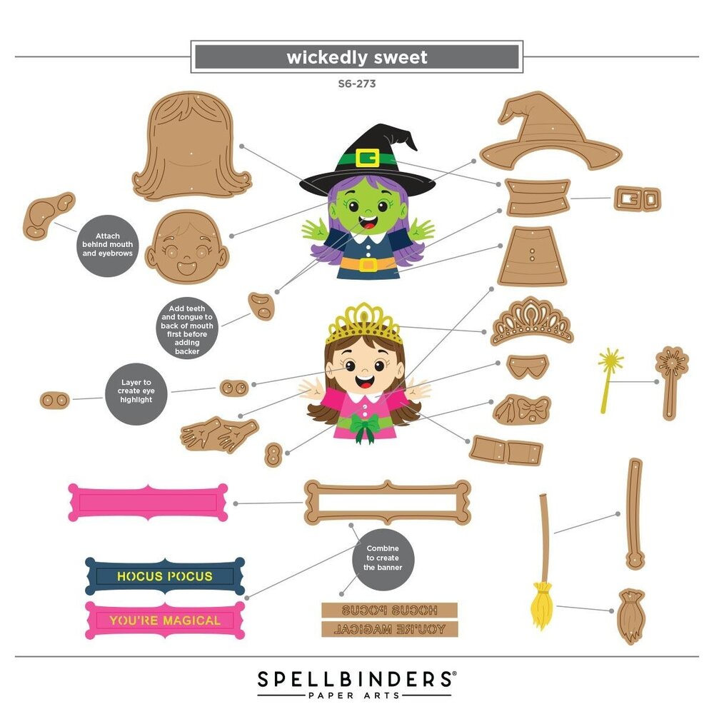 Spellbinders PRE-ORDER Halloween Hugs Wickedly Dies (S6-273) Spellbinders PRE-ORDER Halloween Hugs Wickedly Dies (S6-273)